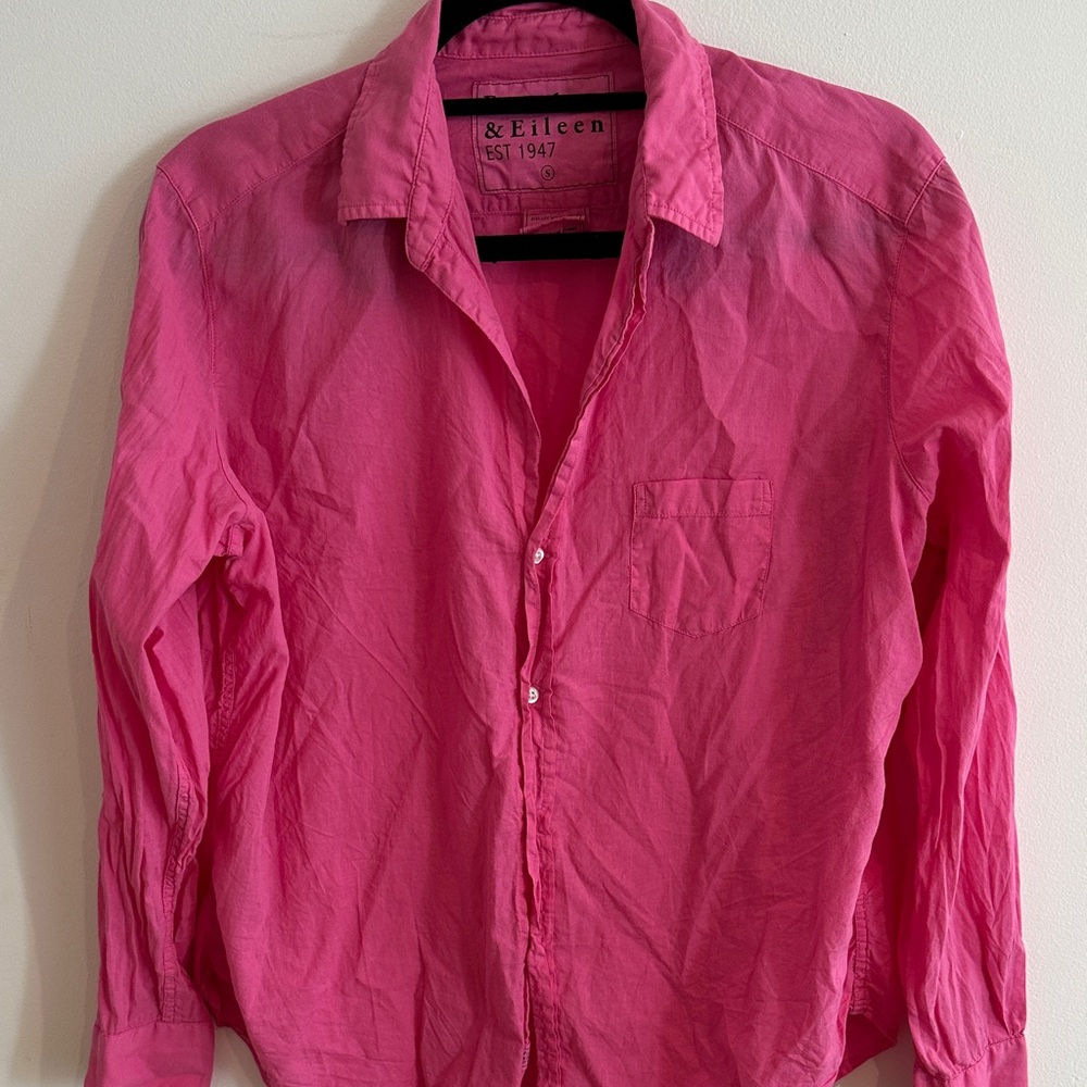 Frank & Eileen Fuchsia Long Sleeve Shirt
